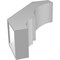 Ekena Millwork 5 1/2-in. W x 14-in. D x 18-in. H Balboa Architectural Grade PVC Knee Brace BRCP055X14X18BOA - alternate 3